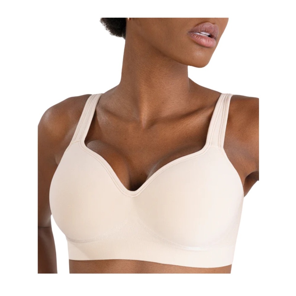 Shapermint Large Essentials Sweetheart Wireless Contour Bra, Light Nude Color